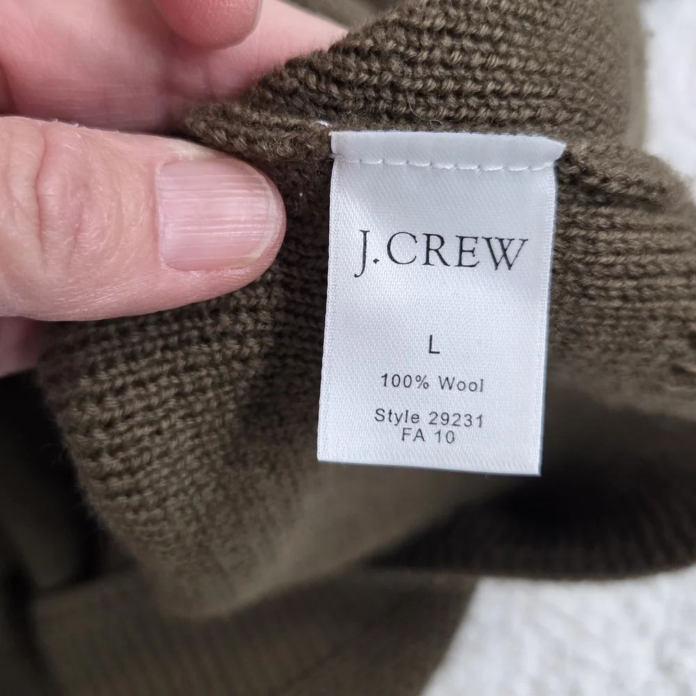 J. Crew Men's Turtleneck Sweater in‎ Olive